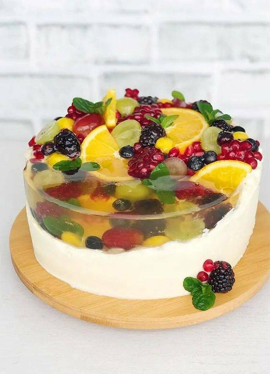 تزیین ژله ساده