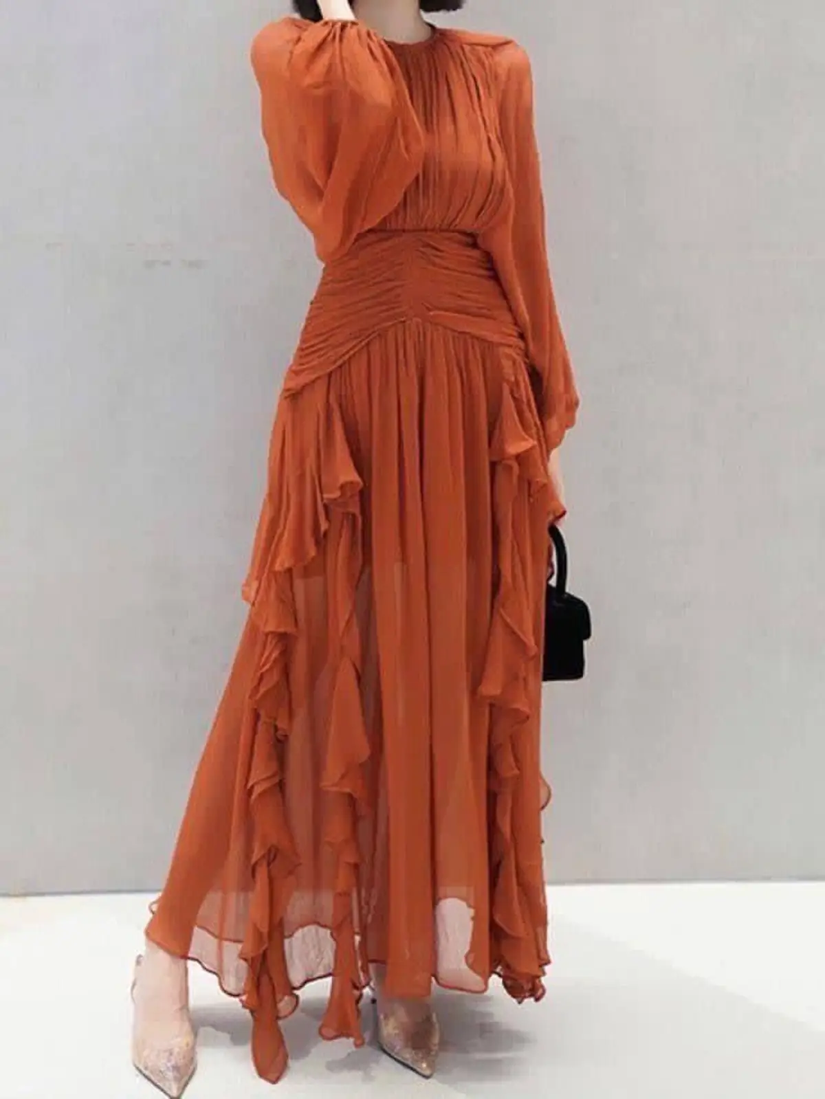 پیراهن مجلسی زنانه ساده شیگ