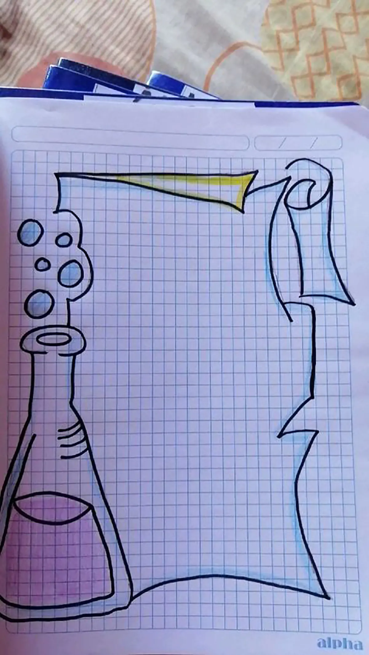 کادر دفتر مشق دخترانه