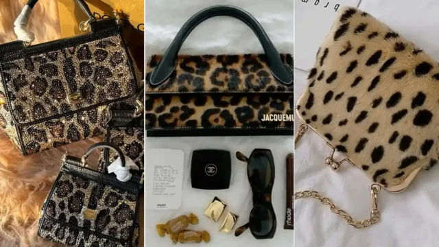 مدل کیف پلنگی شیک ترکیبی خاص برای استایل‌های متفاوت +گالری تصاویر