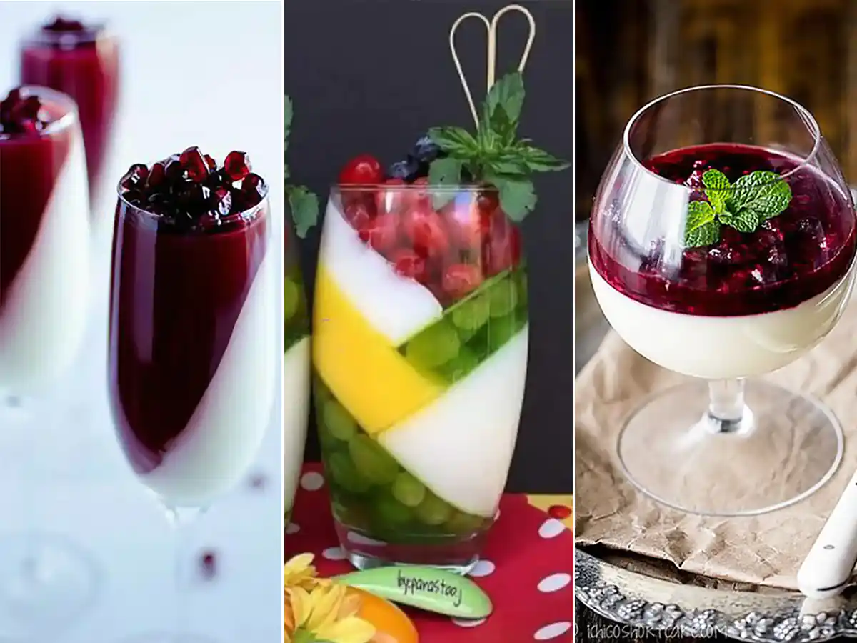 ژله چند رنگ برای شب یلدا