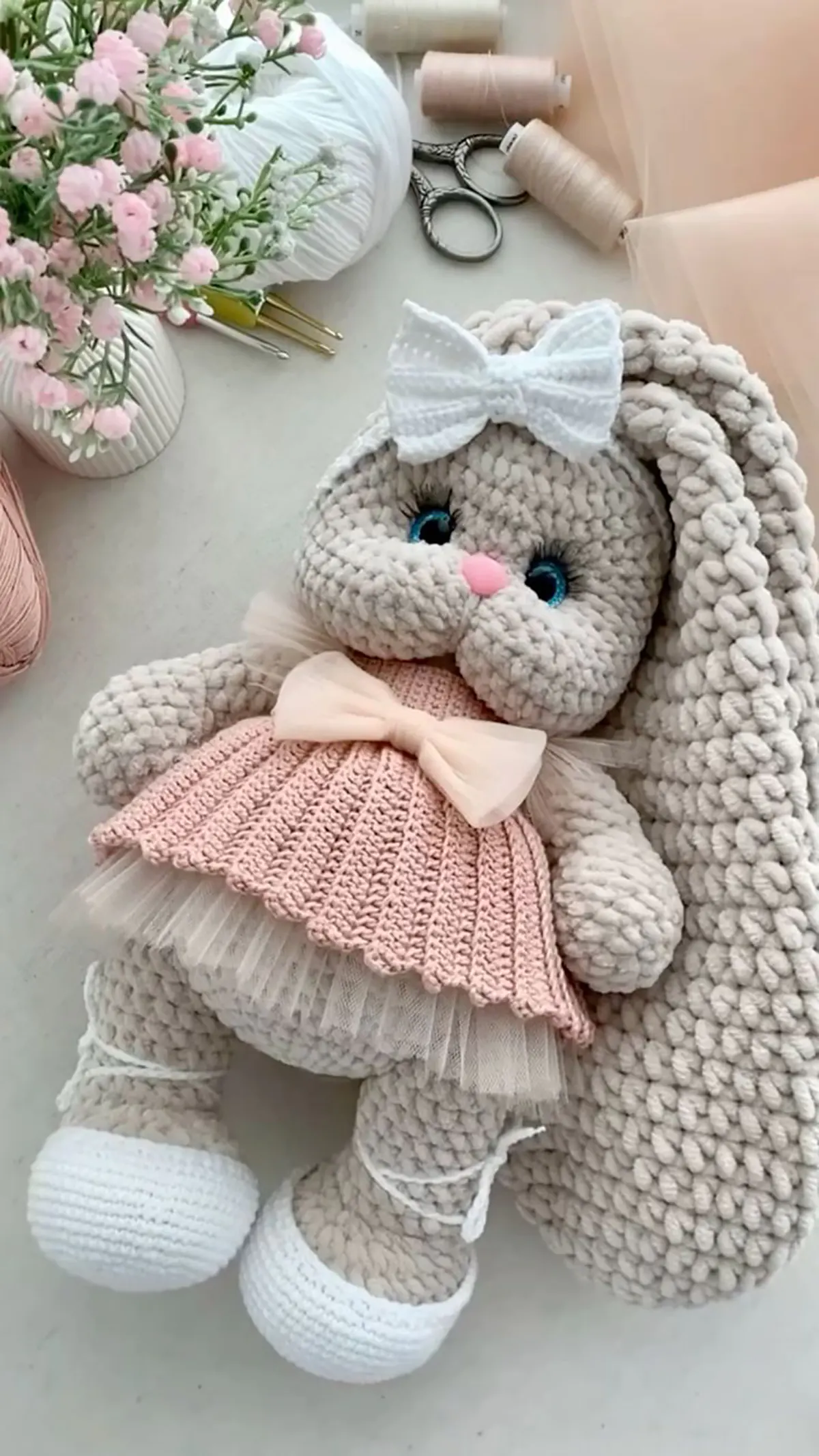 آموزش بافت خرگوش کاموا
