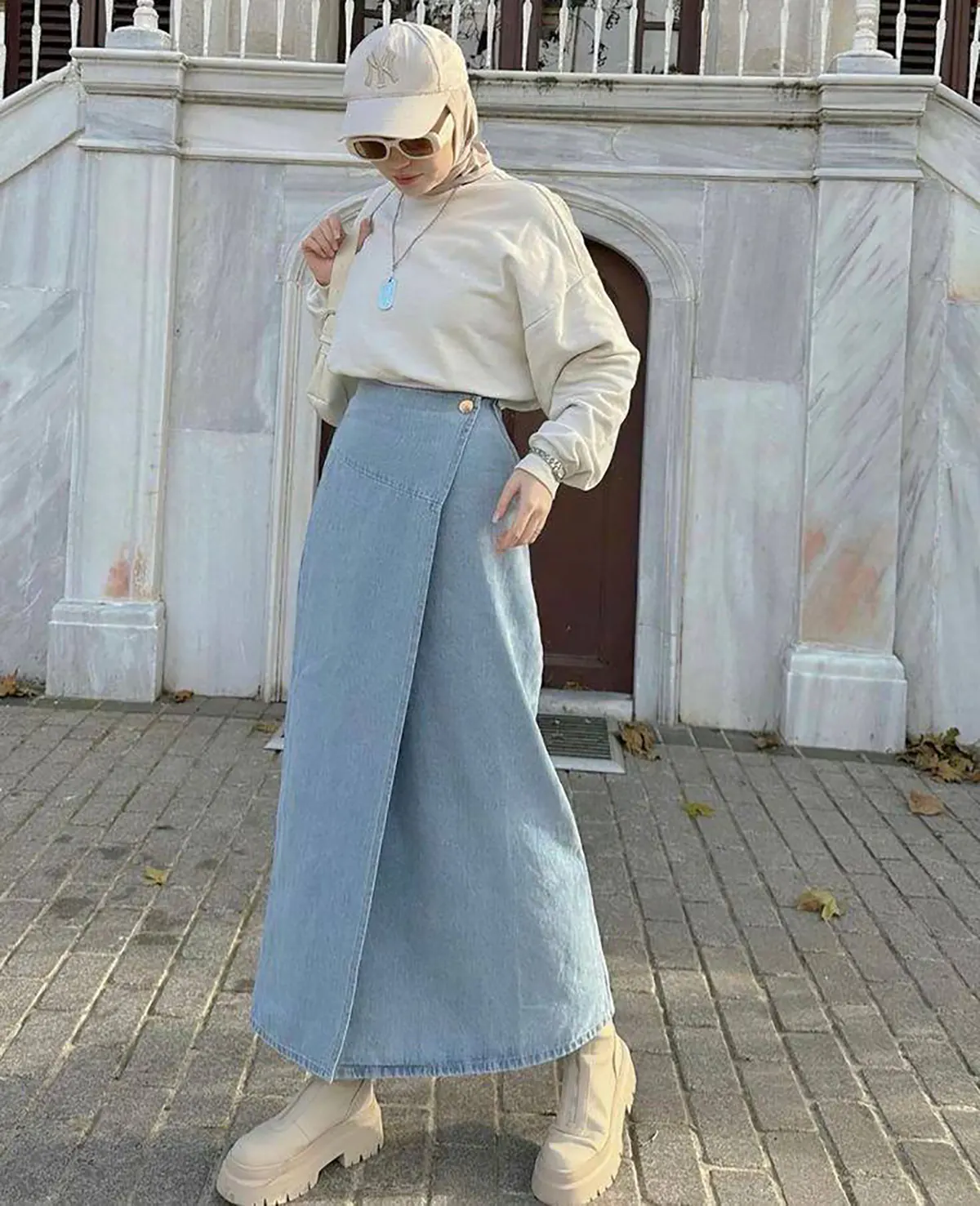 دامن جین دخترانه جدید ساده