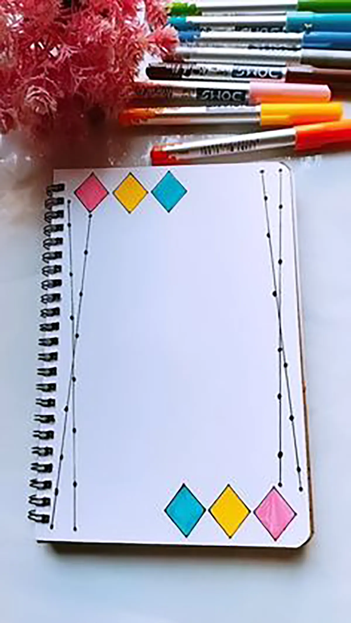 مدل کادر دفتر مشق ساده