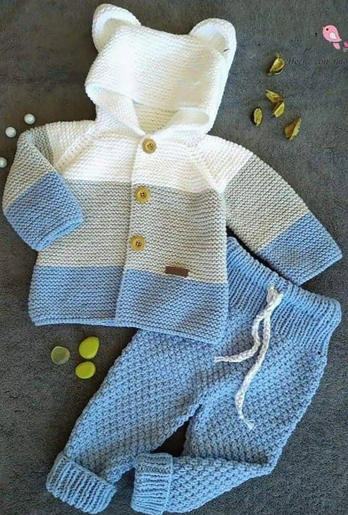 لباس بافتنی نوزاد دخترانه