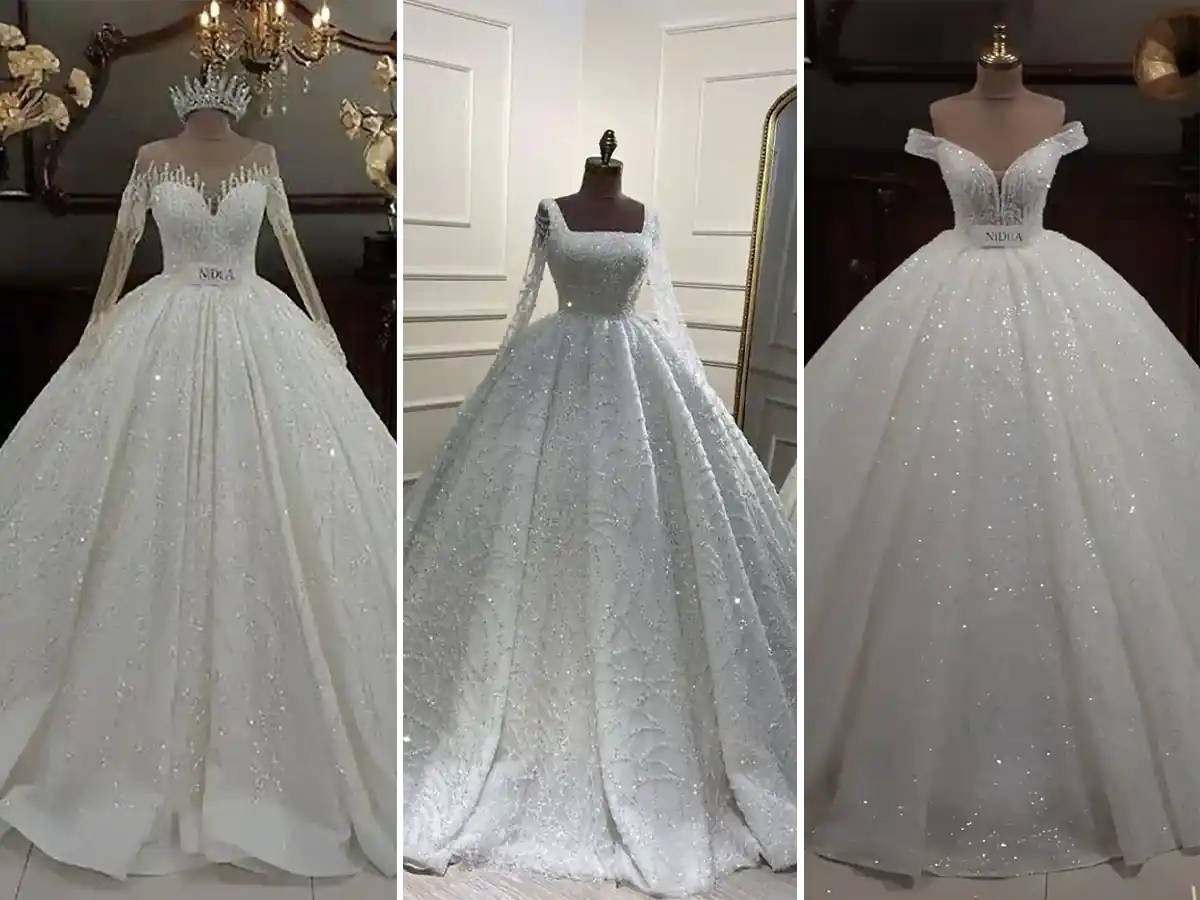 لباس عروس پف دار پرنسسی