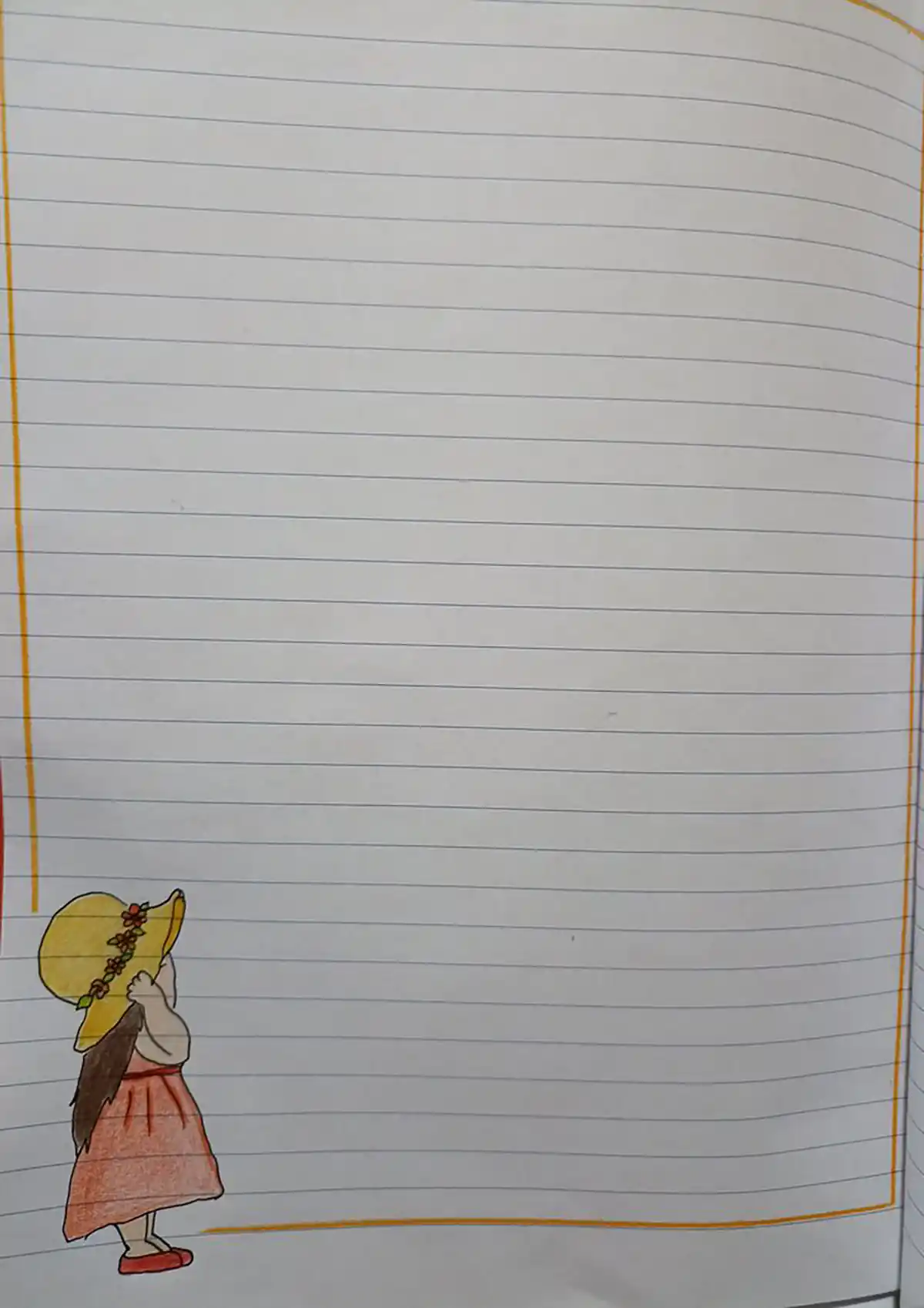 نقاشی حاشیه دفتر مشق جدید آسان 