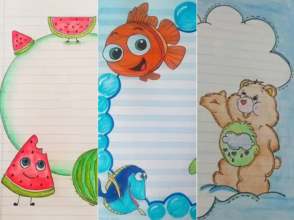 نقاشی برای دفتر مشق کلاس دوم 