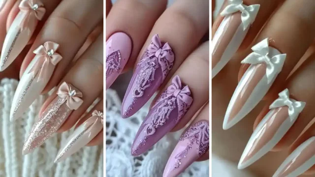 مدل ناخن ترند پاپیونی | طراحی ناخن باکلاس نکاتی برای داشتن استایل خاص
