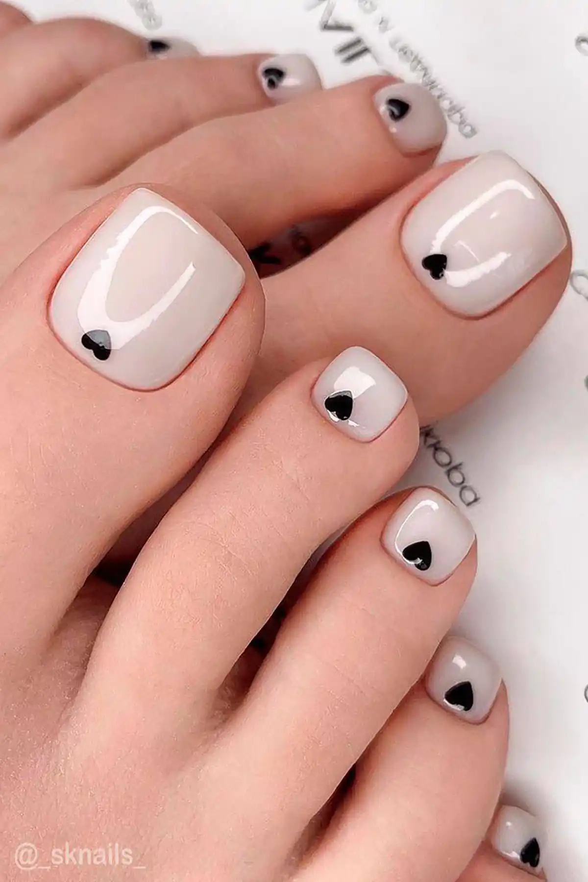 ایده ژلیش ناخن پا