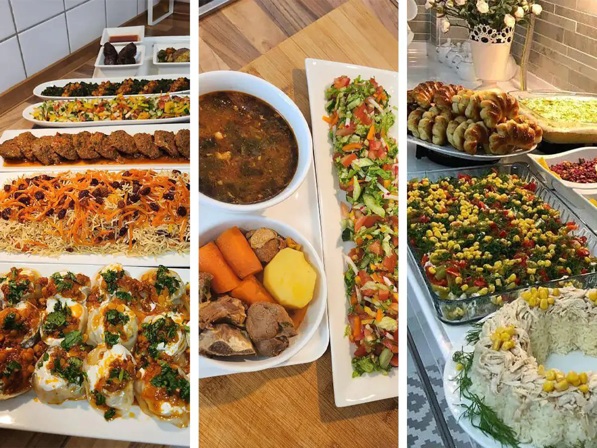 غذا برای مهمانی خانواده  