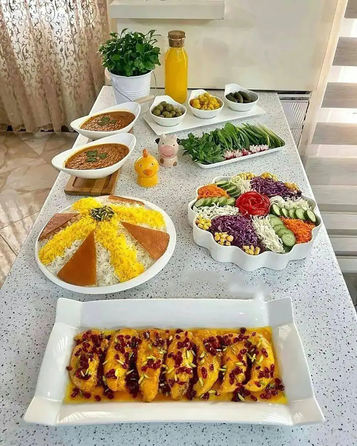 لیست غذا برای مهمانی  