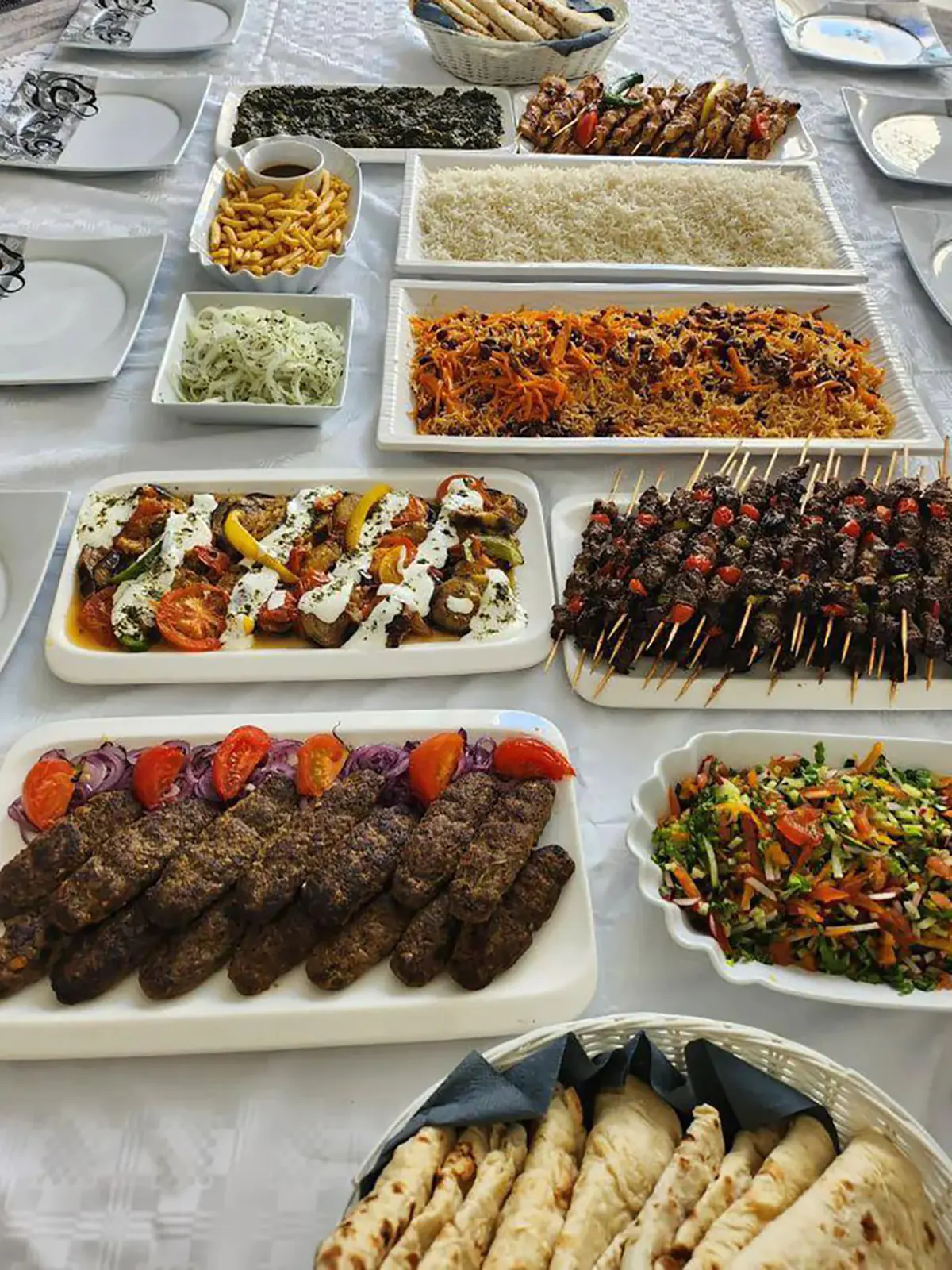 تزیین غذا برای مهمانی