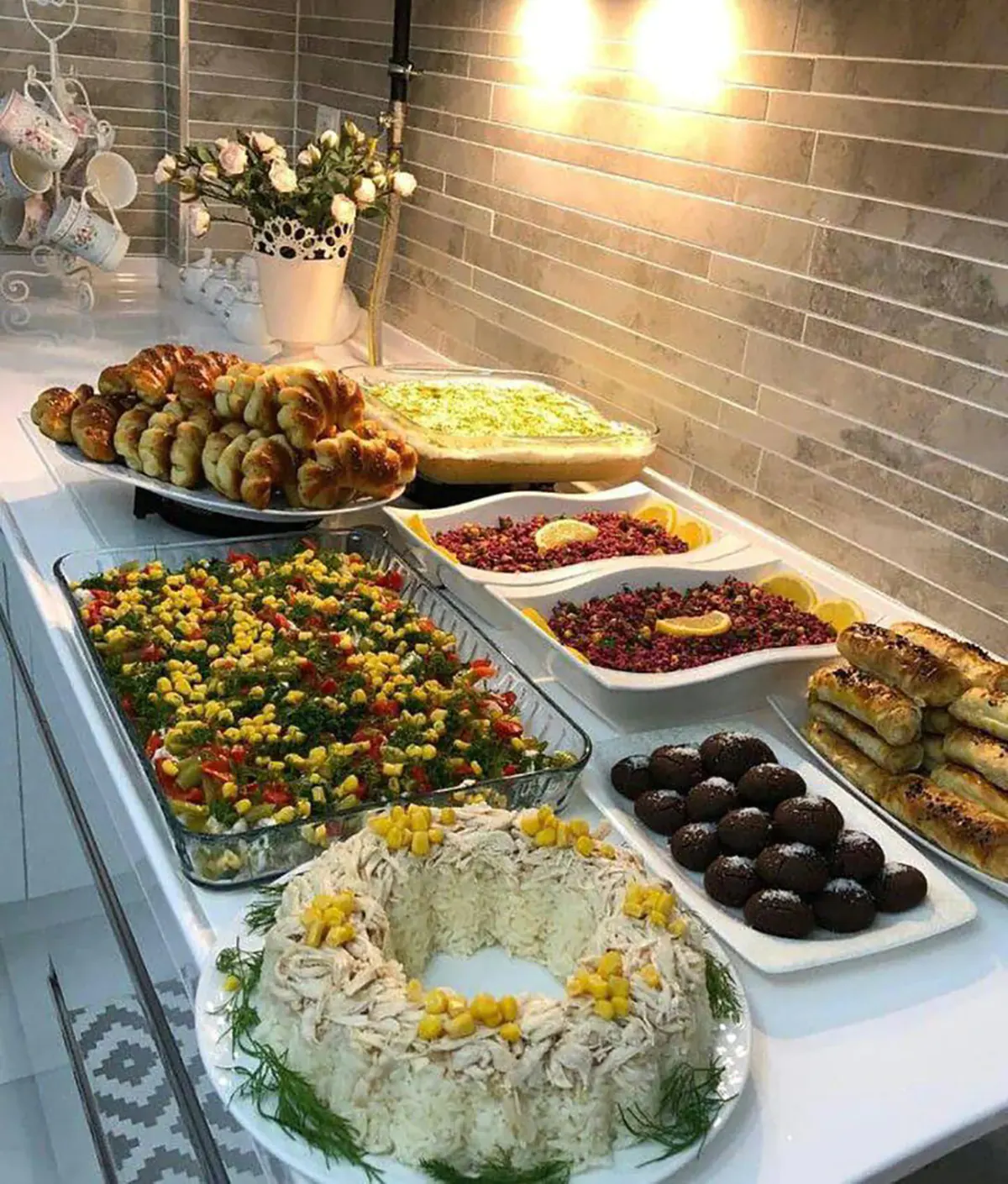 تزیین غذا برای مهمانی