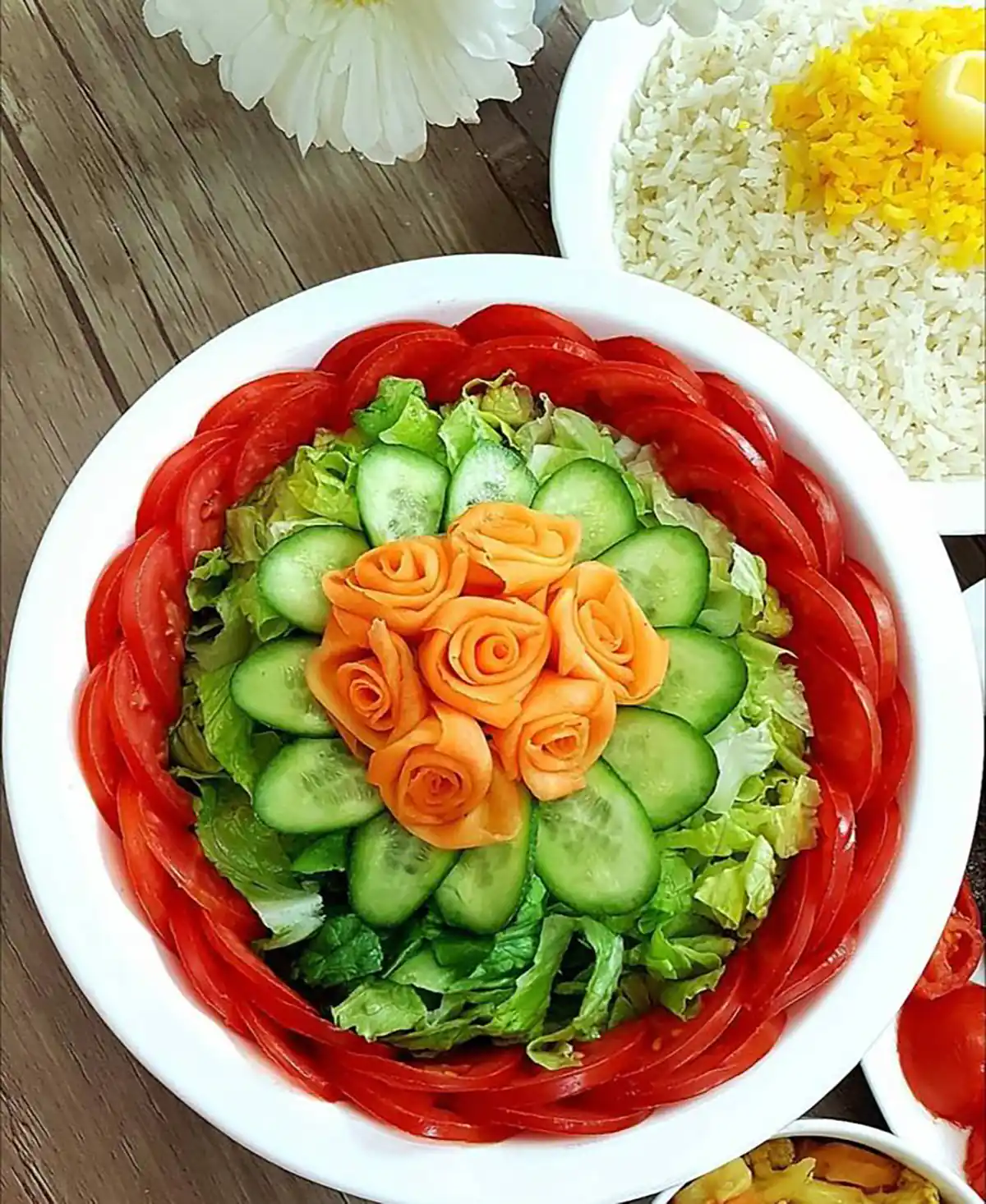 سالاد کاهو مجلسی 