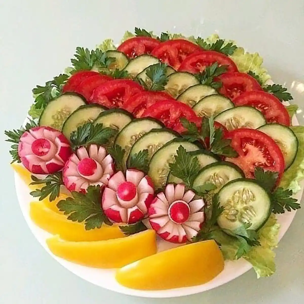 ایده تزیین سالاد 