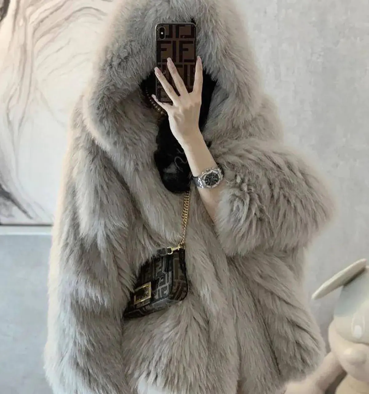 کت خزدار زنانه مجلسی