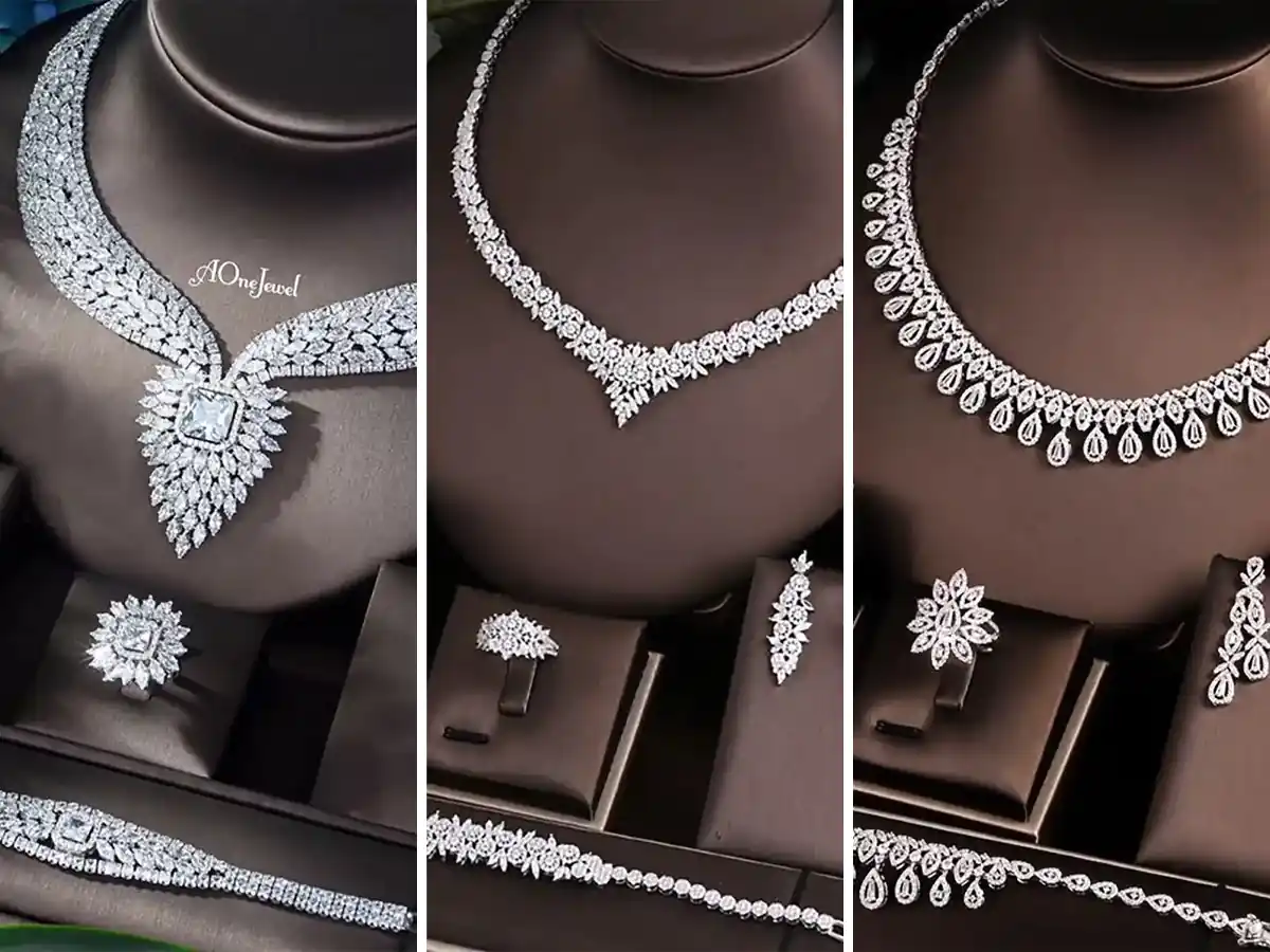 
سرویس طلای سفید خاص برای عروسی

