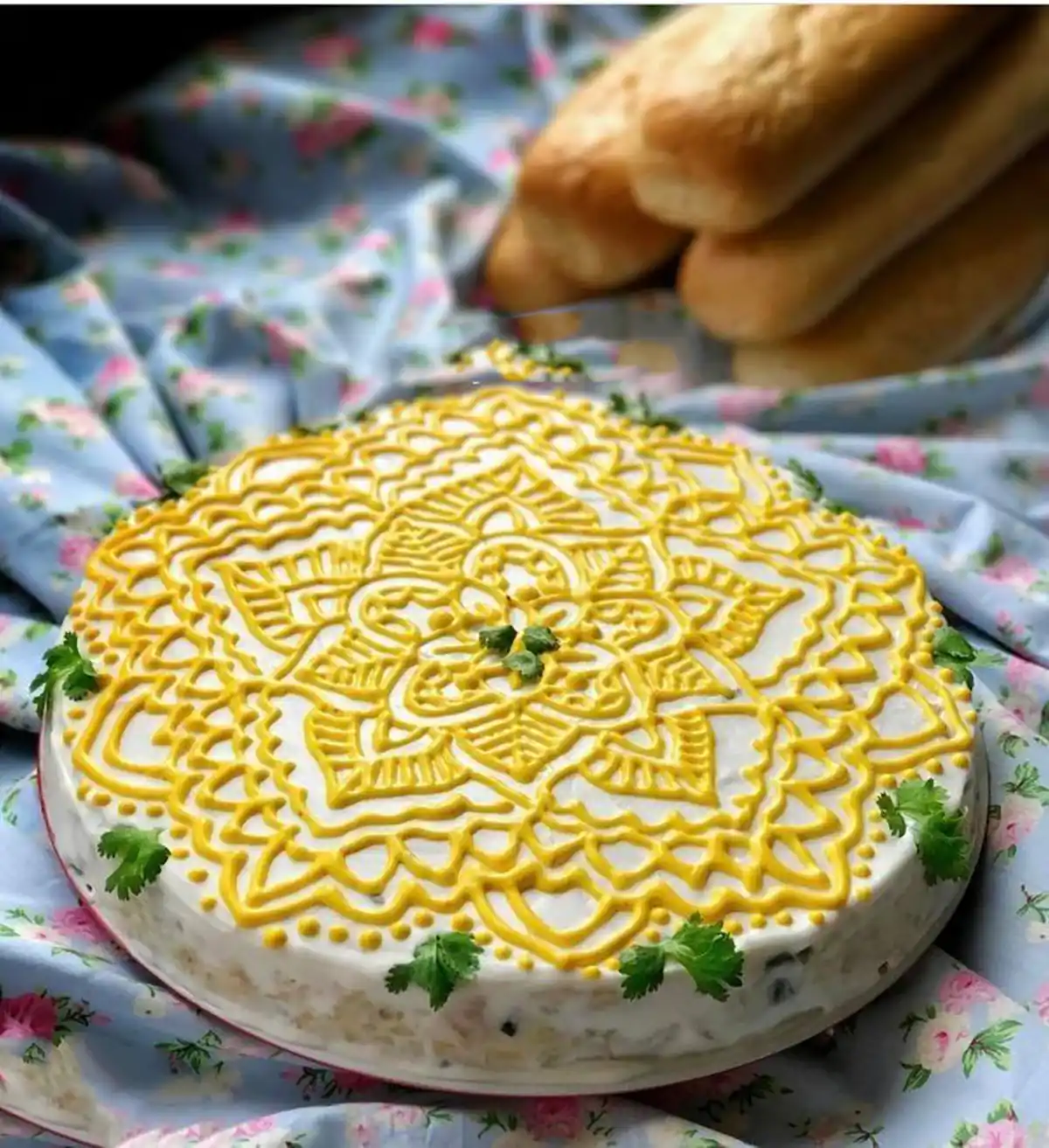 تزیین سالاد الویه