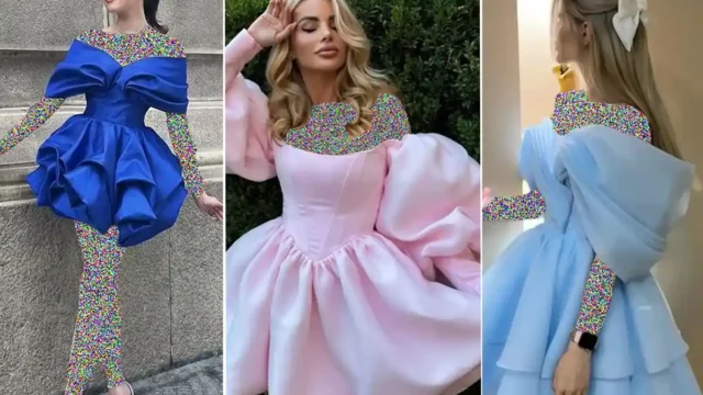 پیراهن عروسکی مجلسی شیک و ترند برای مجالس