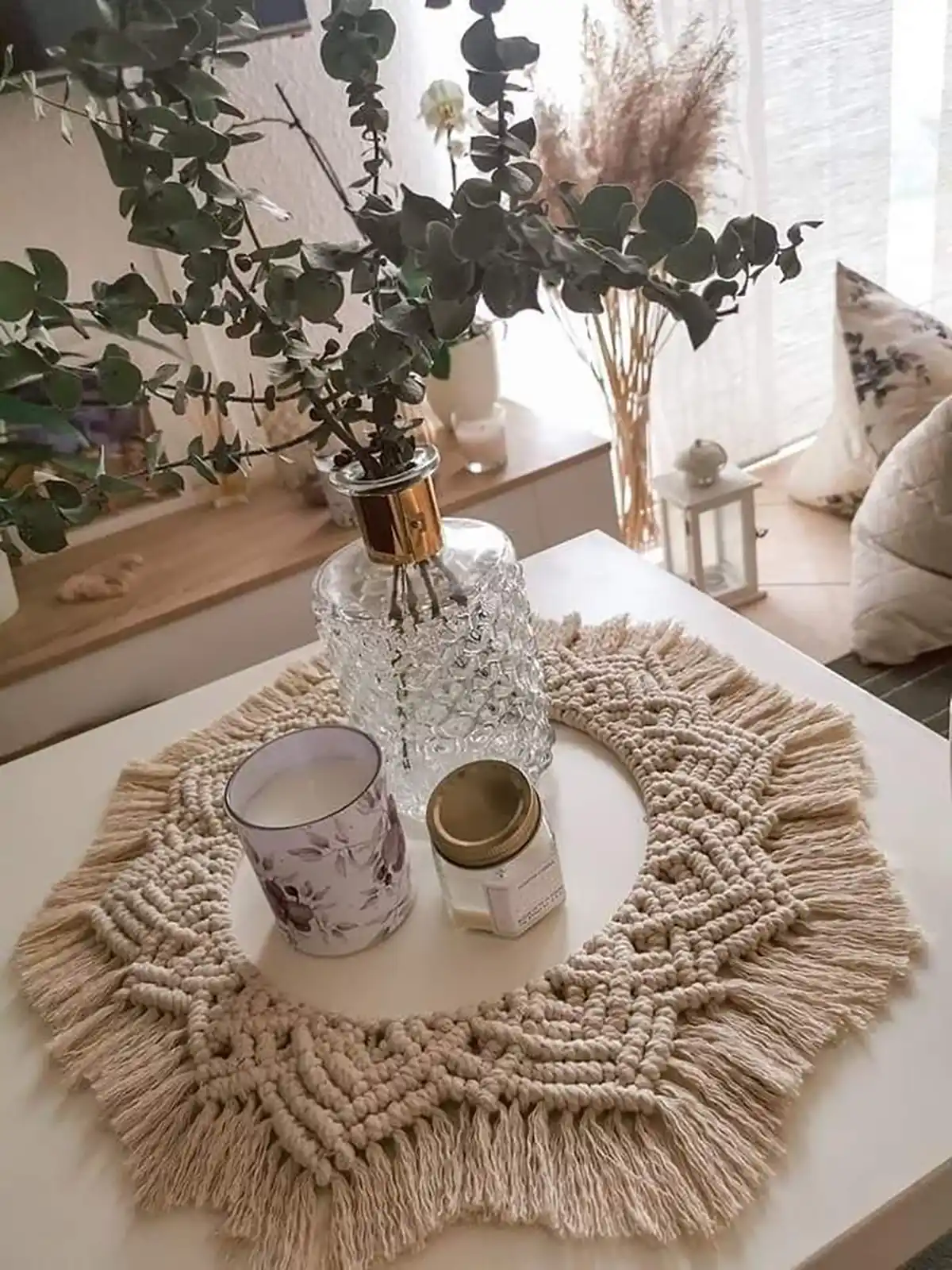 آموزش رومیزی مکرومه گرد