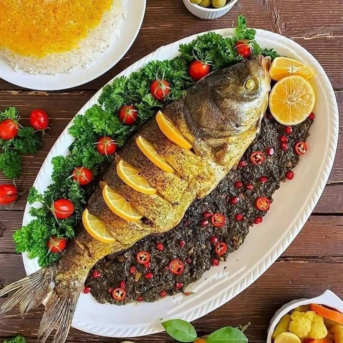 کنار ماهی چی سرو کنیم
