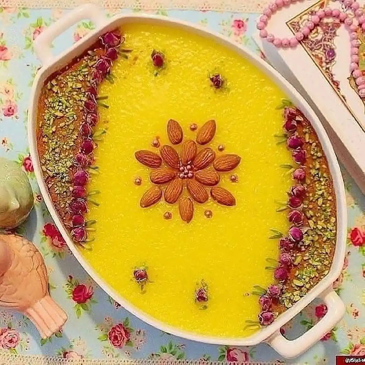تزیین شله زرد افطاری