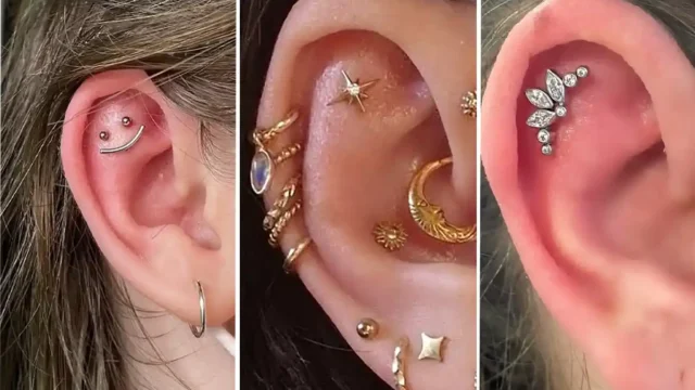 مدل پیرسینگ گوش برای کسایی که دنبال تغییرات کوچیک ولی جذابن