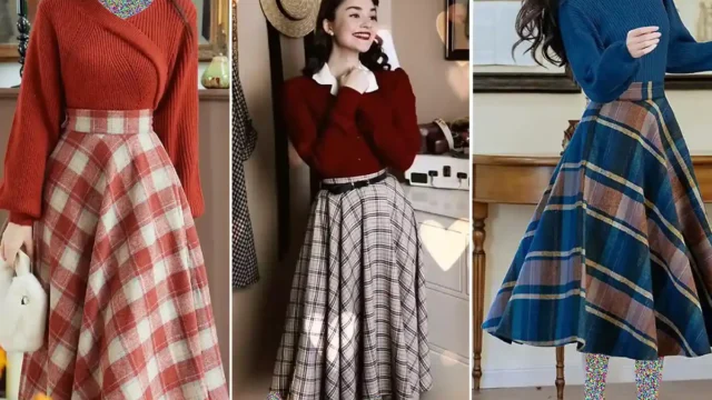 دامن چهارخونه بهاره برای مهمانی‌های ساده تا گشت و گذارهای عصرگاهی، یه استایل جذاب می‌سازه