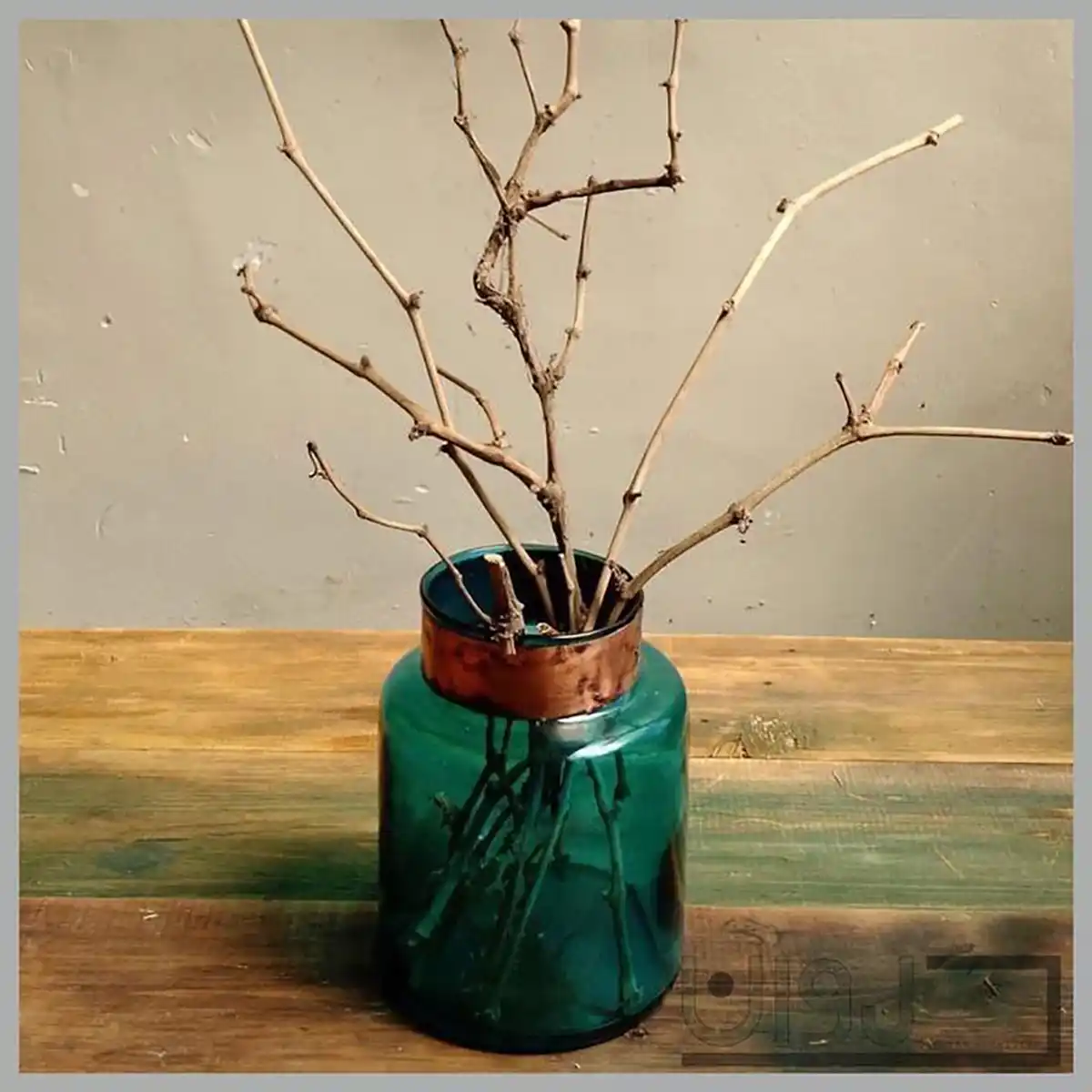 گلدان شیشه ای رومیزی