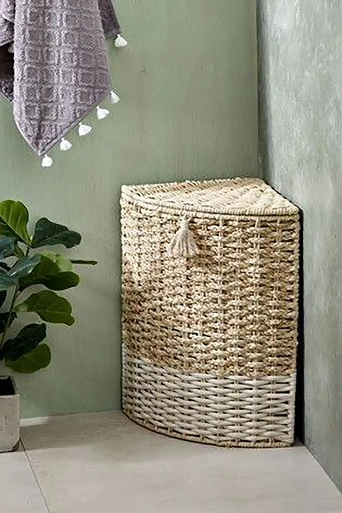 سبد رخت چرک پارچه ای
