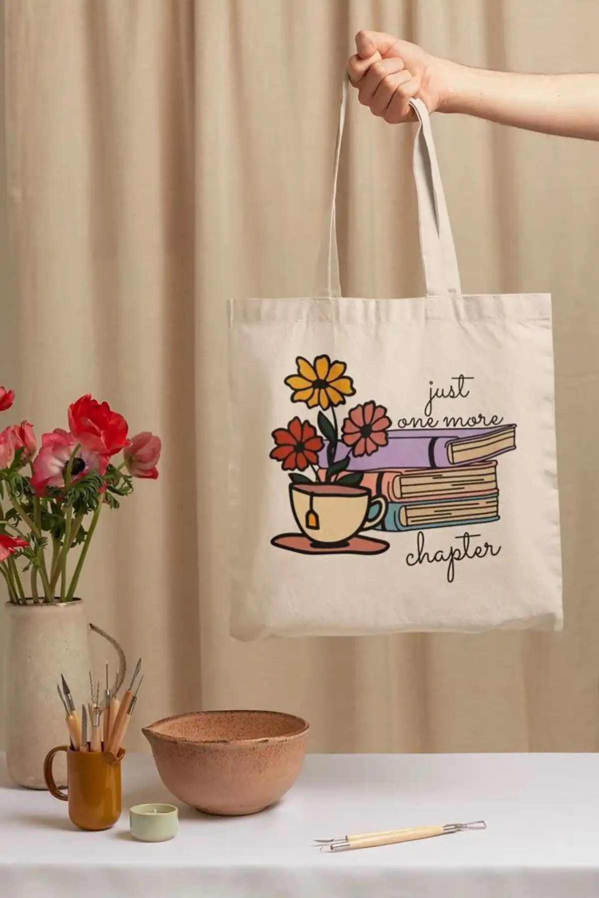 نقاشی روی ساک پارچه ای