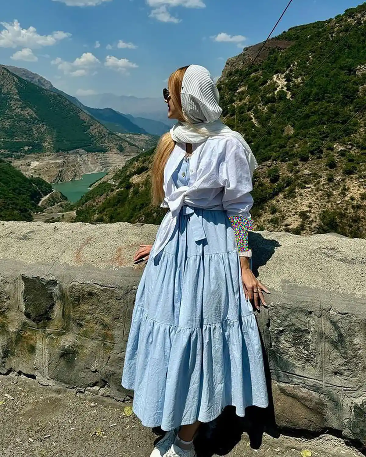 مدل ست کردن مانتو ابی 