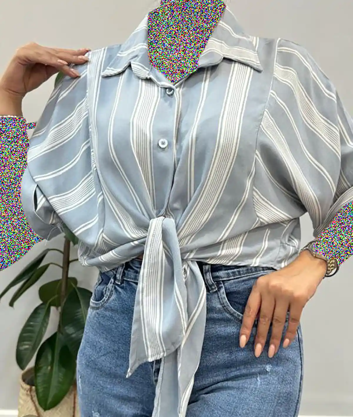 شومیز پایین گره ای