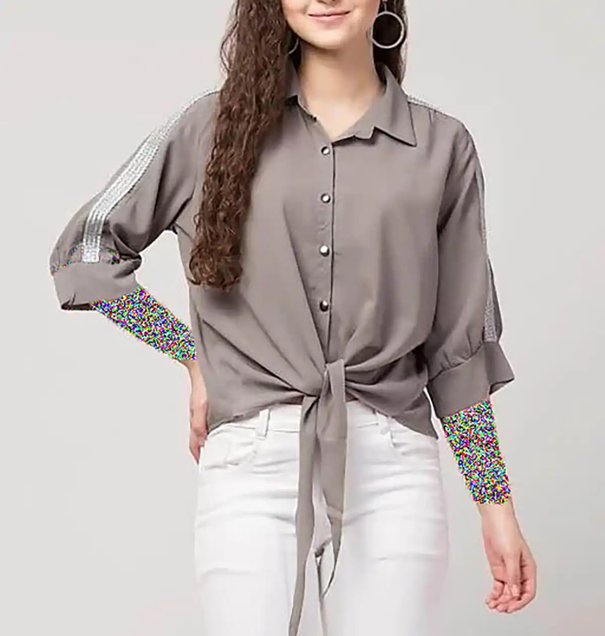 شومیز پایین گره ای