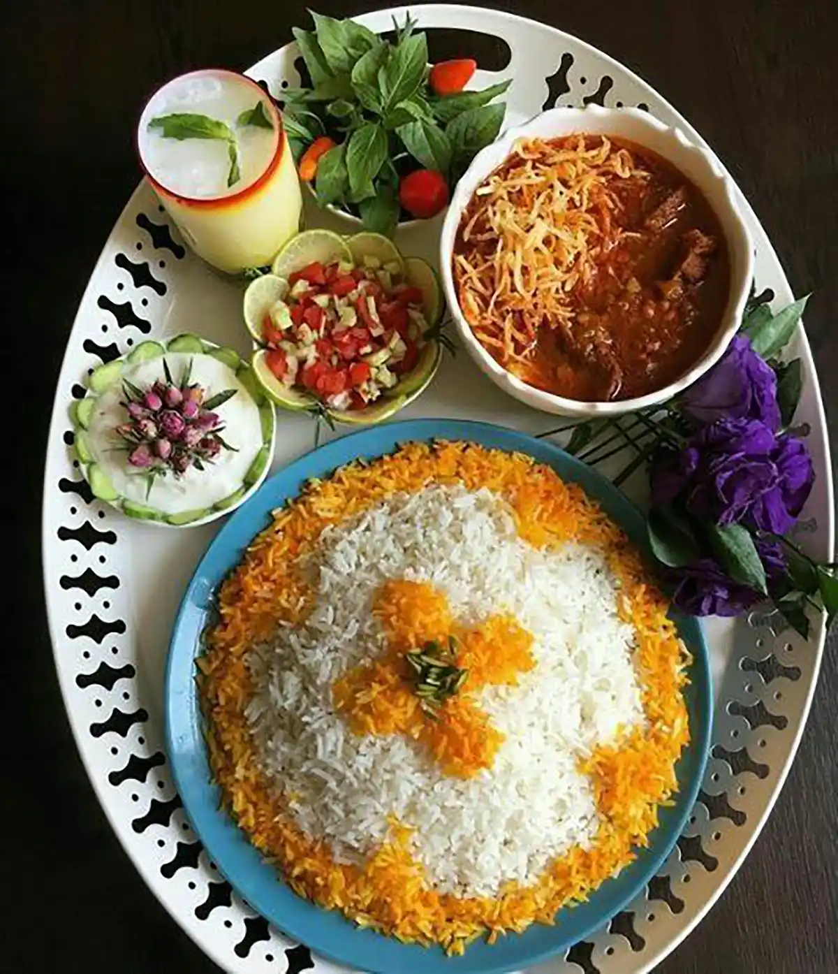 تزیین مرغ مجلسی