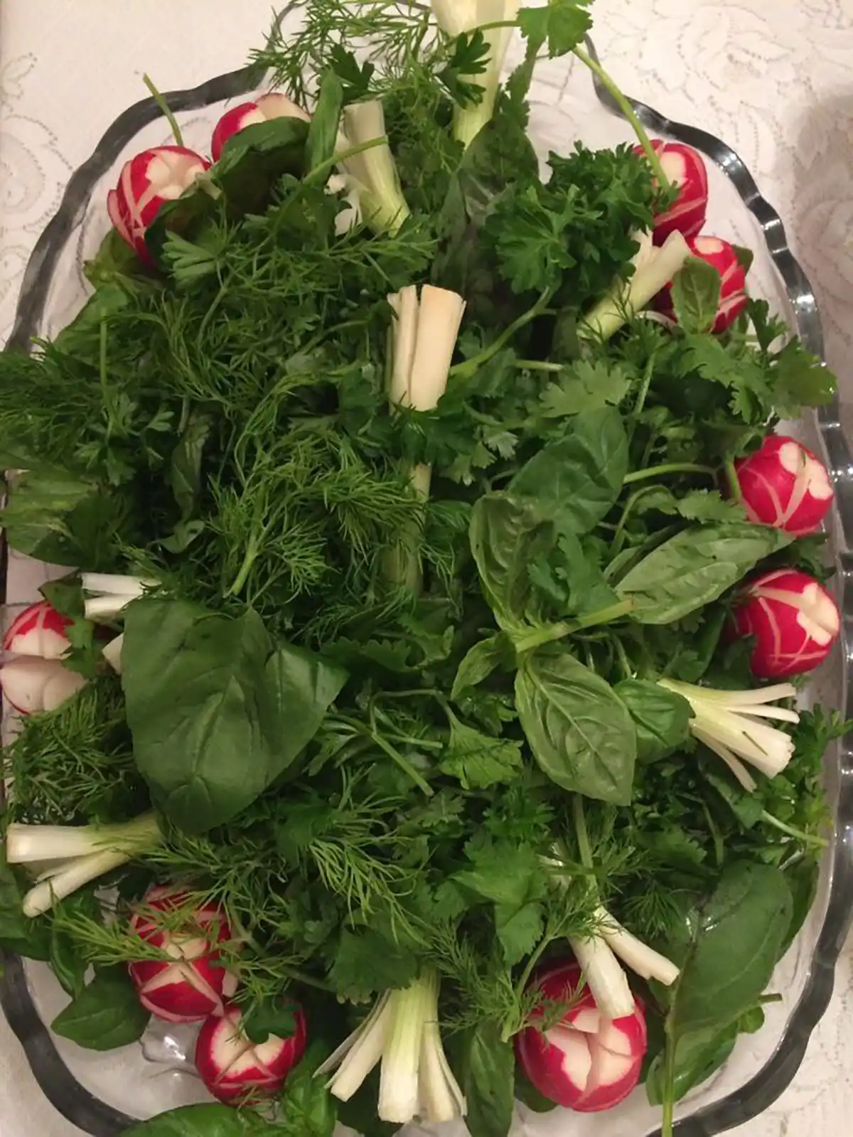 تزیین سبزی برای مهمونی