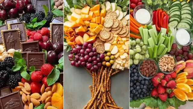 تزیین سینی مزه ساده شیک برای مهمونی‌های رسمی و دوستانه
