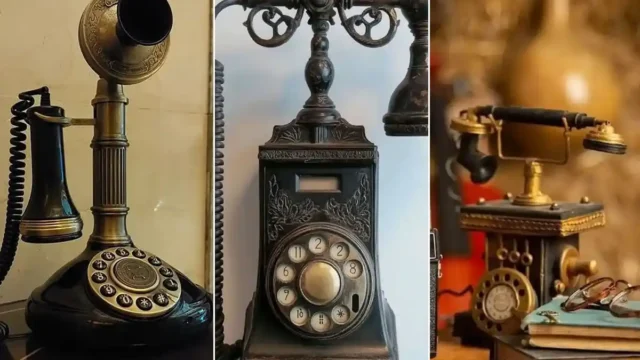 تلفن قدیمی و خاص با طراحی چرخشی هنوزم جذابه و جای خودش رو تو دل همه حفظ کرده