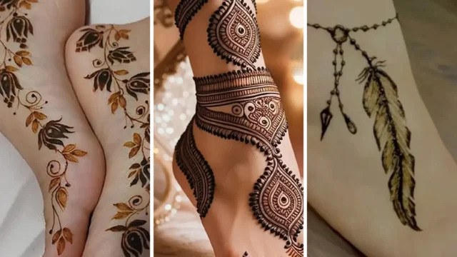 دیزاین حنا پا عربی مخصوص استایل شب عقد و بله‌برون | ۱۵ مدل جدید و خاص