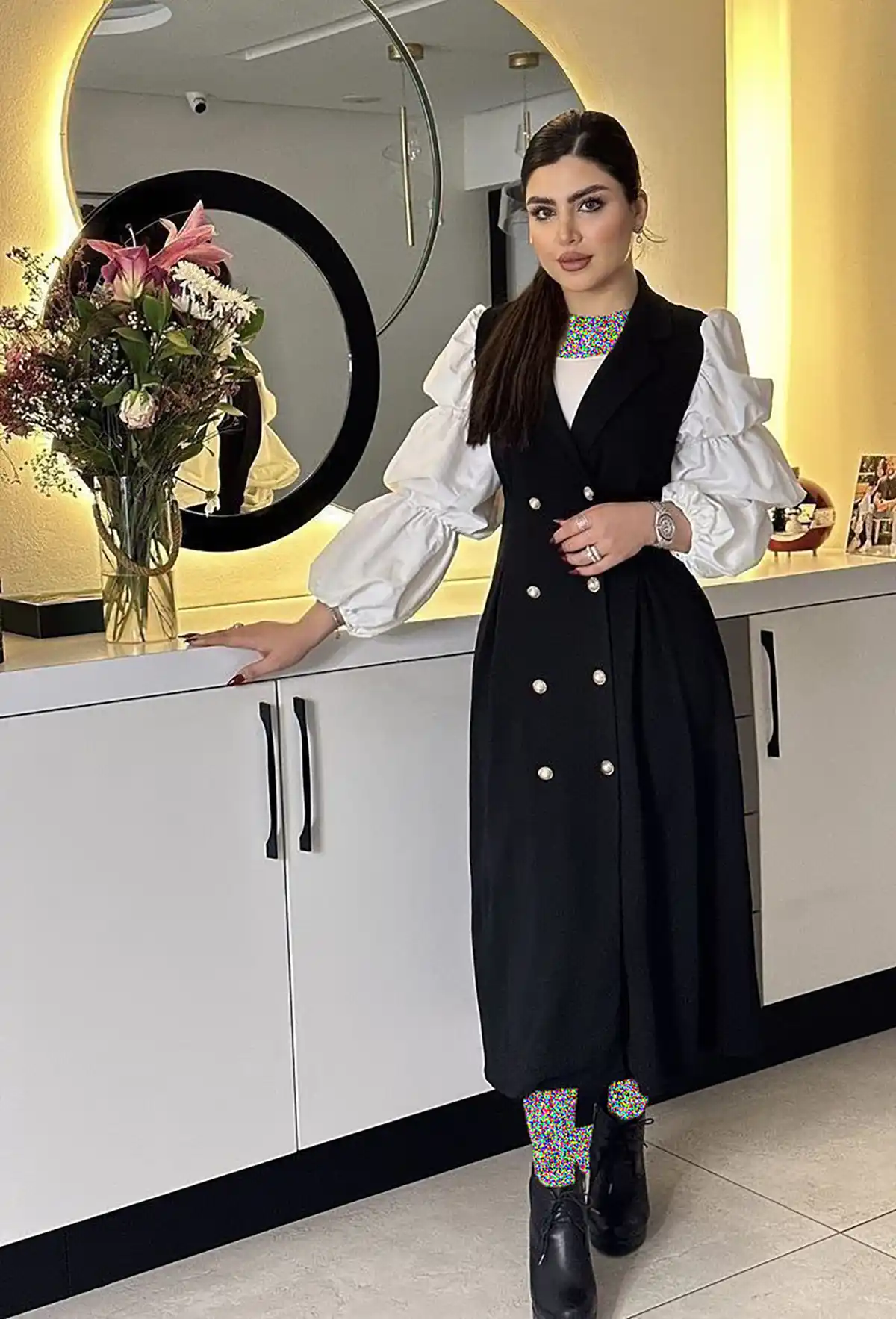 مدل سارافون جلو بسته مدل سارافون لاکچری مدل سارافون مانتویی جدیدترین مدل کت و سارافون مجلسی سارافون زنانه مدل سارافون زنانه جدید 