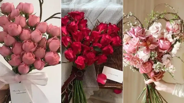 تزیین گل مدل قلب جذاب و خواستنی برای هدیه دادن در مناسبت‌های خاص مثل تولد، سالگرد و ولنتاین