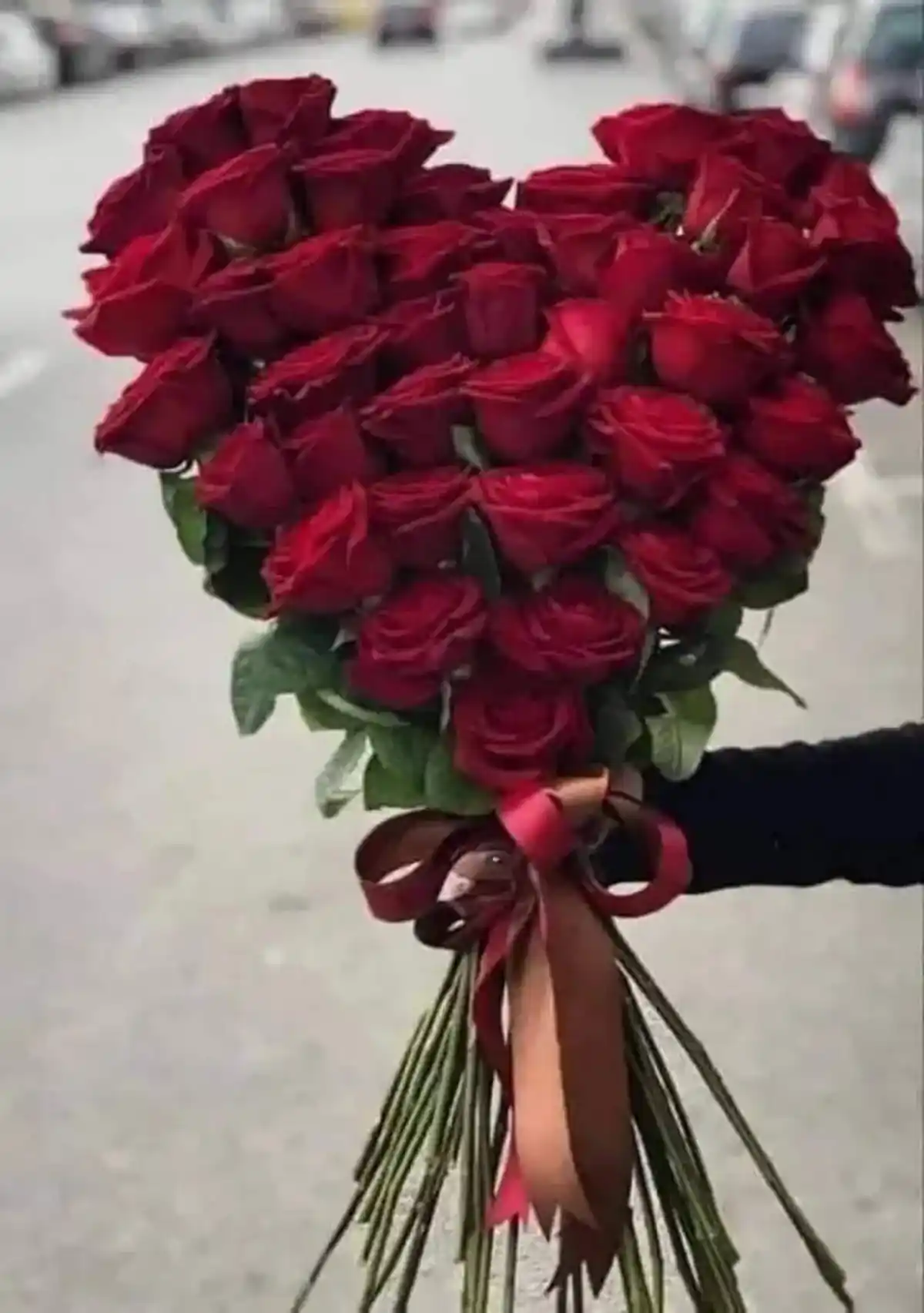 تزیین گل مدل قلب