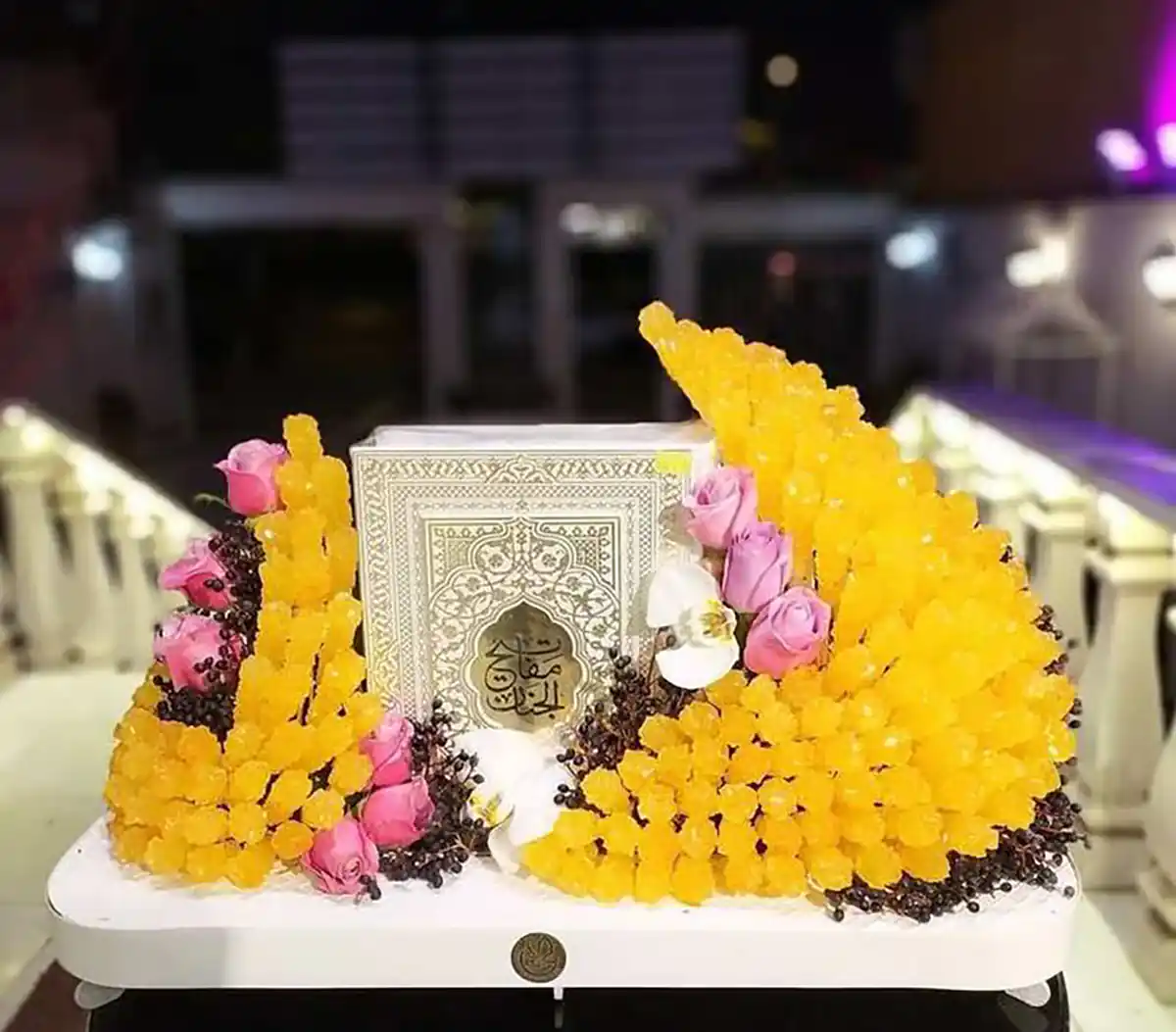 شاخه نبات داماد در مشهد
گیفت شاخه نبات نامزدی
شاخه نبات عروس جدید
تزیین نبات روی اسفنج
آموزش درست کردن شاخه نبات عروس
قیمت شاخه نبات بله برون

