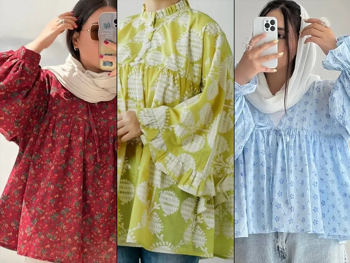 شومیز مانتویی عروسکی | انتخابی شیک و راحت برای هر روز