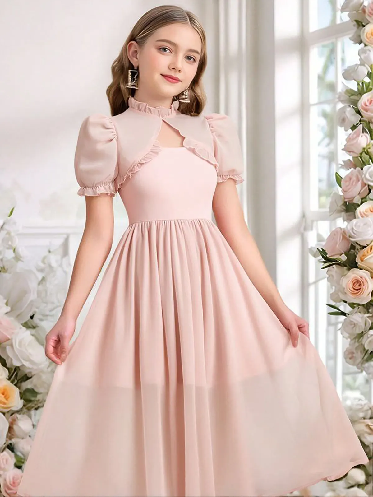 لباس عروسکی دخترانه کوتاه

