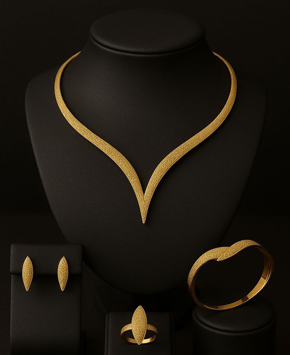 سرویس تراش طلا زرد
