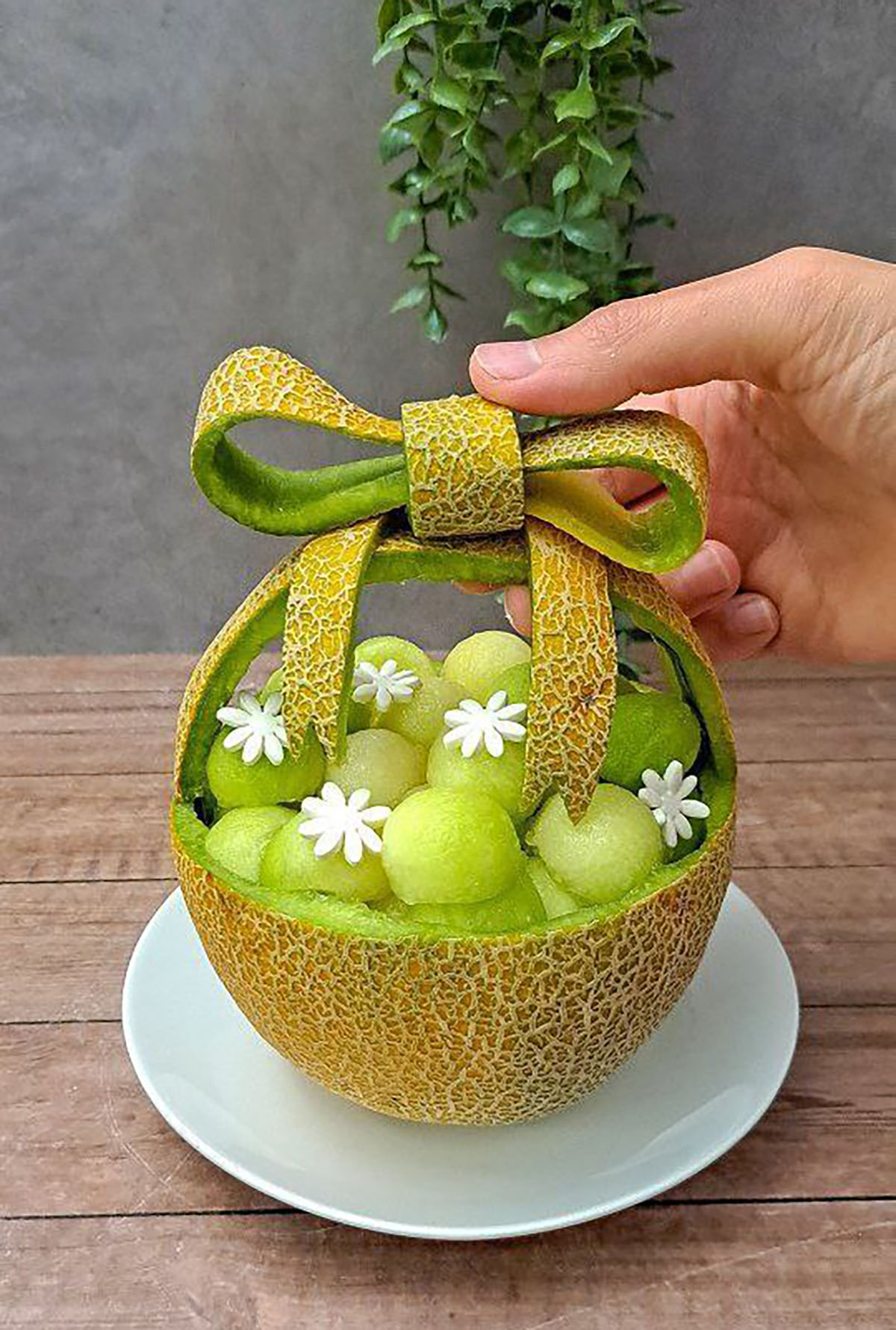 تزیین میوه پوست نکنده برای مدرسه
