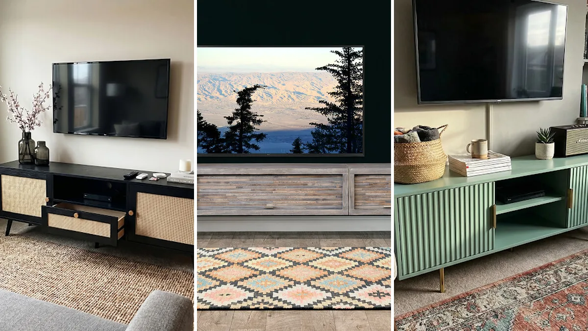 کنسول مدرن برای چیدمان پذیرایی و نشیمن